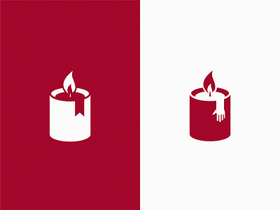 Candle icon illustration logo symbol