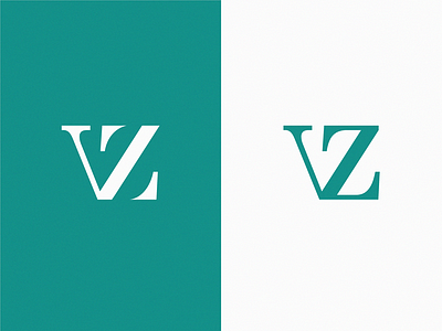 monogram VZ icon illustration logo symbol