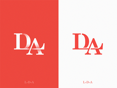 monogram LDA icon illustration logo monogram symbol
