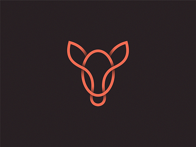 Deer icon illustration logo symbol