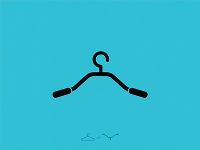 bike hanger icon illustration logo symbol