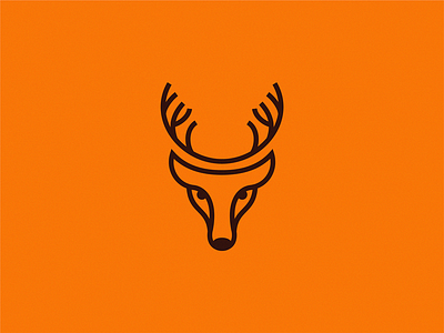 Deer icon illustration logo symbol