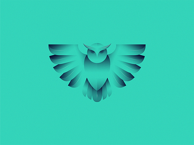 Owl icon illustration logo symbol