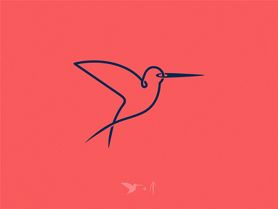 Colibri icon illustration logo symbol