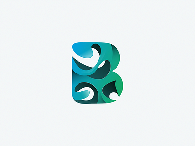 letter B icon illustration logo symbol