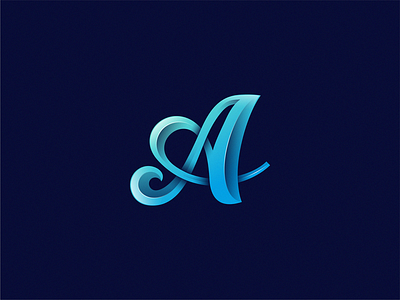 letter A icon illustration logo symbol