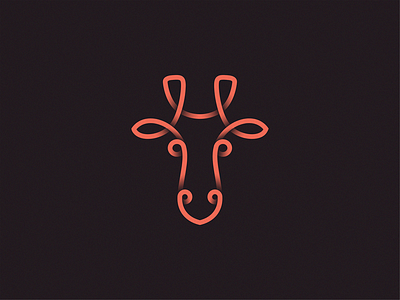 Giraffe icon illustration logo symbol