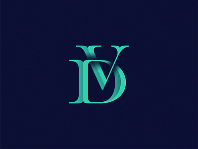 DV icon illustration logo symbol