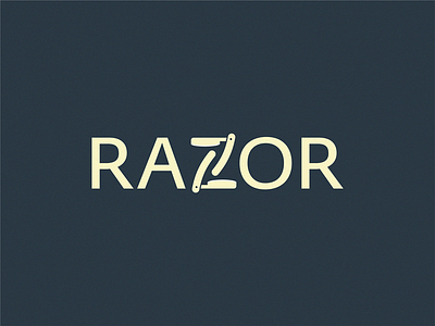 Razor icon illustration logo symbol
