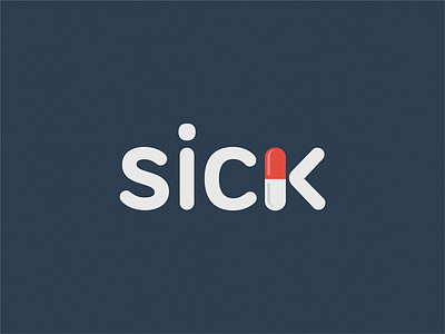 Sick icon illustration logo symbol