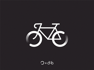 Digital bike icon logo sign symbol