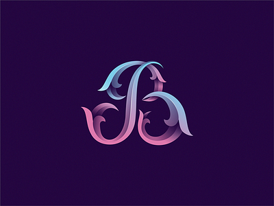 B icon illustration letter logo symbol