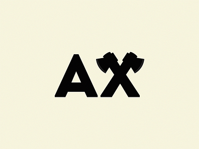 AX icon illustration logo symbol