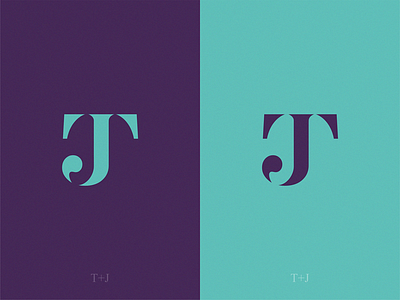 monogram TJ icon letter logo