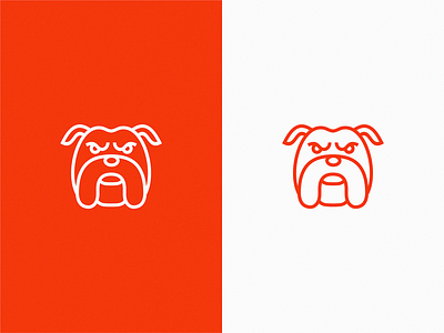 Bulldog bulldog icon illustration logo symbol