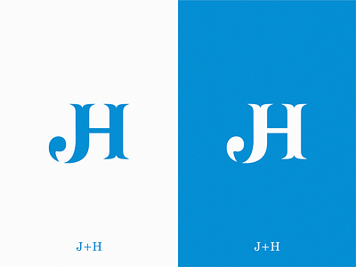 monogram JH icon letter logo