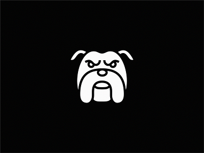 Bulldog icon illustration logo symbol