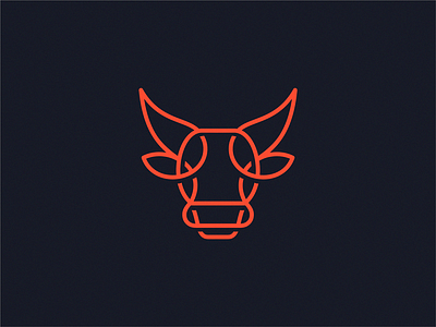 Bull bull icon illustration logo symbol