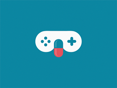 game / pill brand icon illustration logo mark