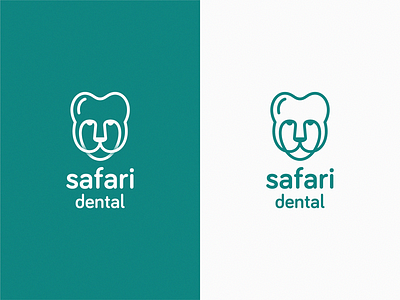 safari Dental icon illustration logo symbol