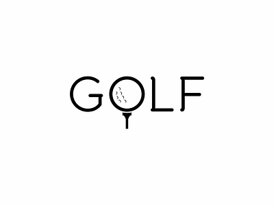 Golf icon illustration logo symbol