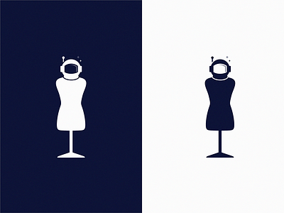 Space fashion icon illustration logo symbol