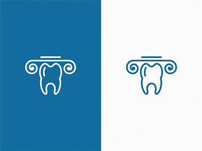 dental academy / school icon illustration logo symbol