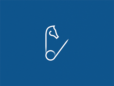 horse sea / pin icon logo sign symbol
