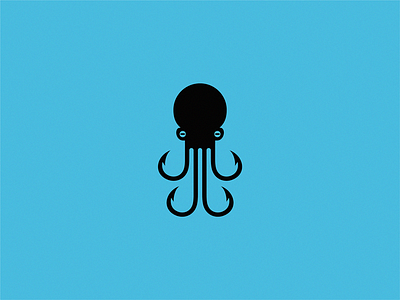 Octo + hook / logo idea icon logo sign symbol