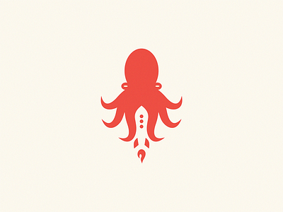 octo + rocket / logo idea brand design icon logo