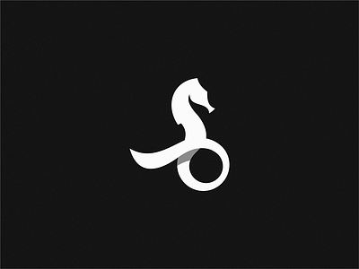 Seahorse icon logo sign symbol