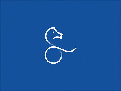 seahorse 🌊🐴 brand design icon logo