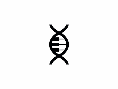 piano / music / dna brand design icon logo