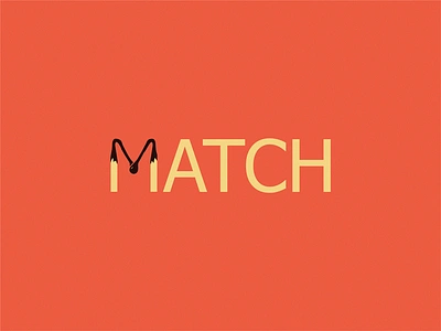 Match brand design icon logo