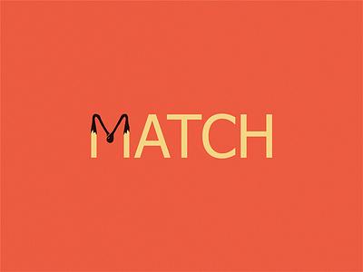Match brand design icon logo