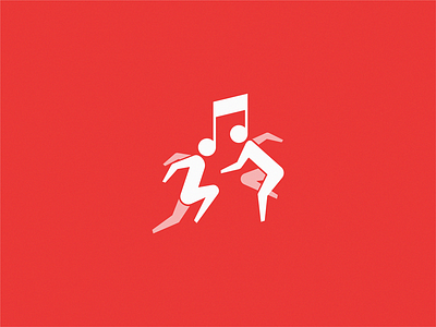 Dance brand design icon logo