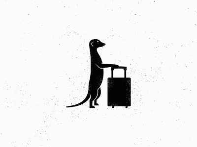 meerkat travel brand design icon logo yuro