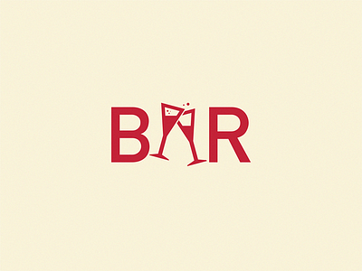 Bar brand design icon logo yuro