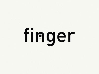 Finger brand design icon logo yuro