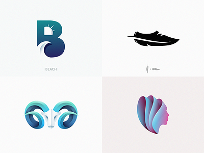 Best four shots of 2017 brand design icon logo yuro