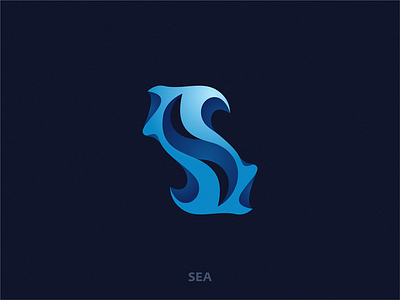 Sea letter S brand design icon logo yuro