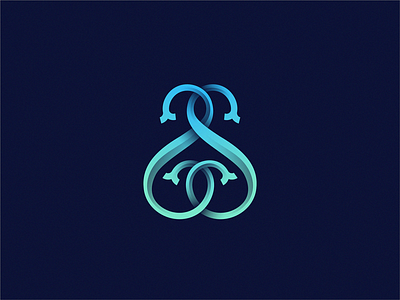 monogram SS brand design icon logo yuro