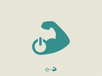 muscle + power / logo idea brand design icon logo yuro