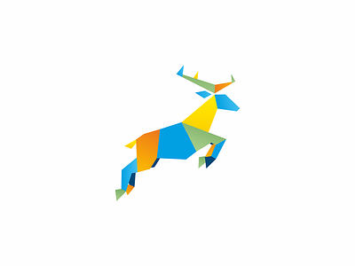 Deer brand design icon logo yuro