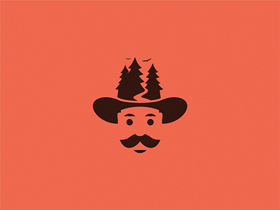 man traveler / adventure, trip brand design icon logo yuro