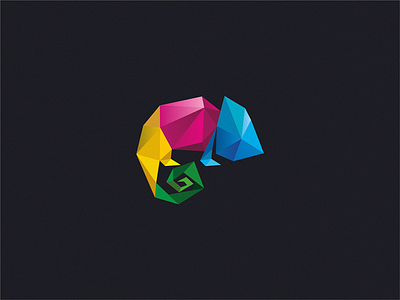 Chameleon chameleon design logo