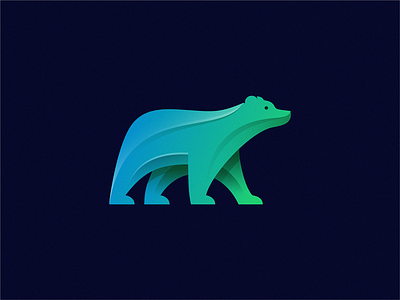 Bear animal brand design icon identity illustration logo sign symbol