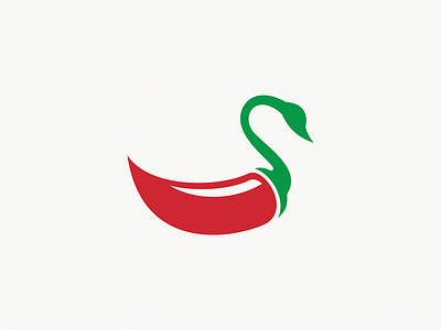 swan + pepper / logo idea brand design icon logo symbol