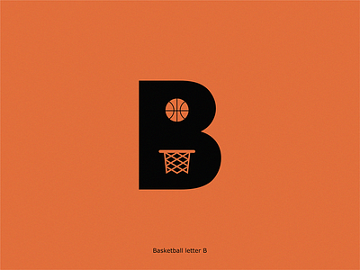 Basketball letter B