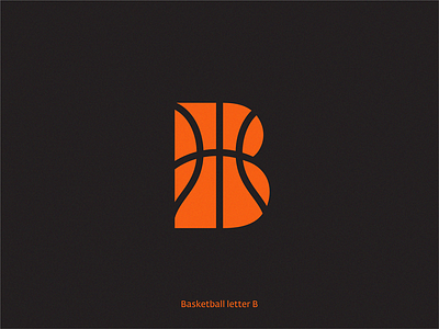 Basketball letter B brand design icon identity illustration logo sign symbol